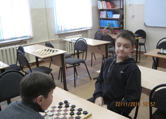 шашечный турнир среди учащихся
